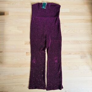 NWT Wild Fable Sequin Burgundy Jumpsuit